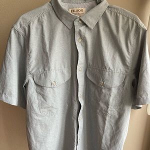 NWT Filson Man’s Button Down Twin Lake Sport Short Sleeve Shirt